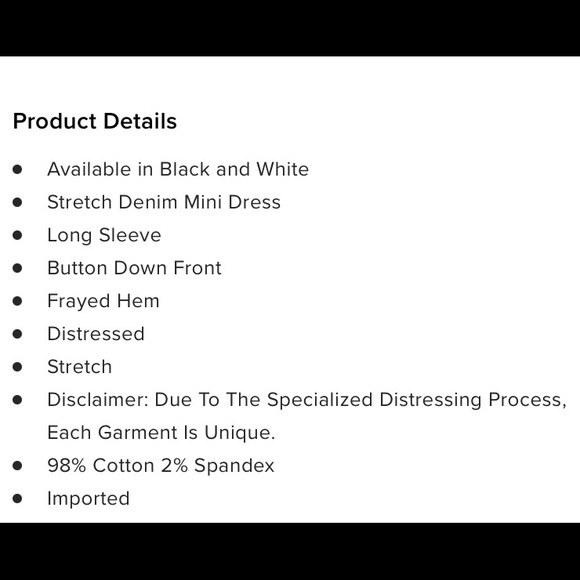 Fashion Nova White Long Sleeve Denim Dress - Picture 4 of 5